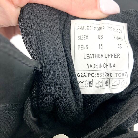 BOGS Men's Shale 8" Glacial Grip Work Boots Size 15 Black Lace Up Waterproof NIB - Picture 12 of 12